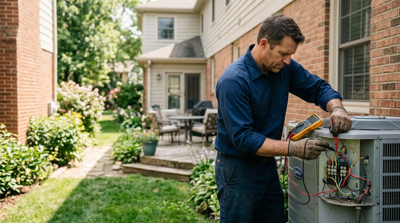 HVAC technician working near Greensboro Bend, VT